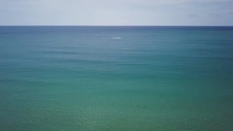 A sign on the side of the water Stock Footage 156340438