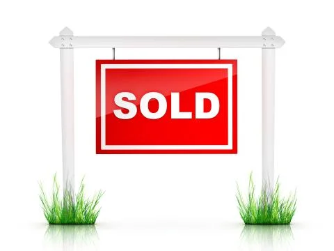 Sign - Sold Stock Illustration