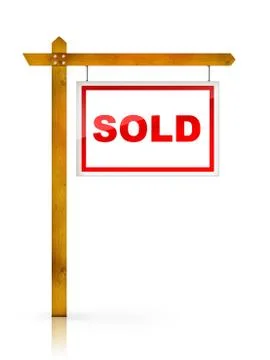 Sign - Sold Stock Illustration