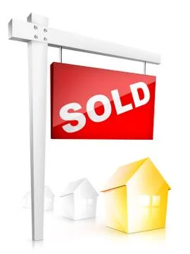 Sign - Sold Stock Illustration