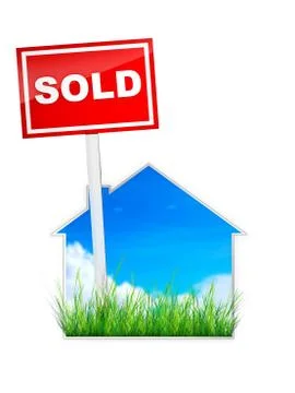 Sign - Sold Stock Illustration