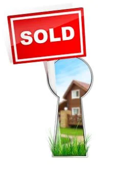 Sign - Sold Illustrazione stock