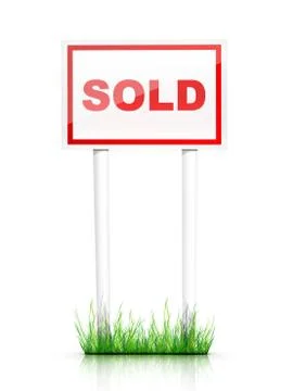 Sign - Sold Stock Illustration