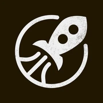 Sign of spaceship taking off イラスト素材