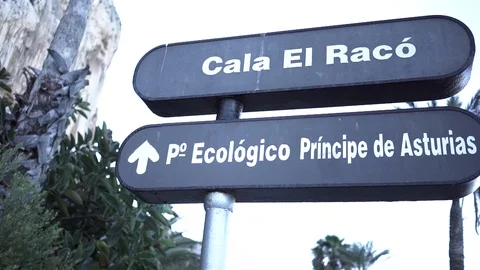 Sign in spain Stock Footage 89699948