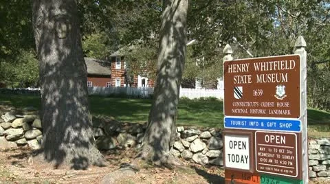 Sign for a State Museum  (1 of 2) Stock Footage 10684628
