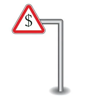 Sign on the stick Stock Illustration