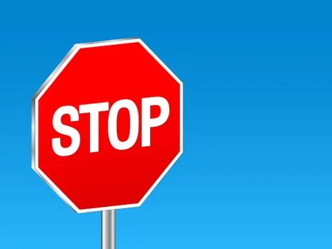 Sign stop background Stock Illustration