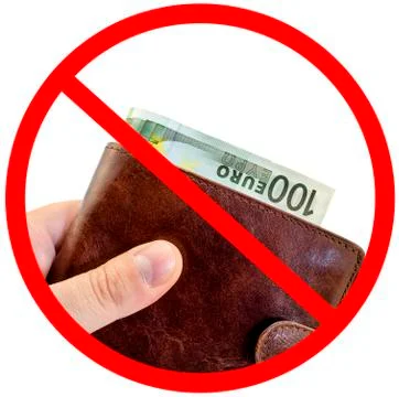 Sign Stop corruption, do not give bribes isolated on white Stock Photos