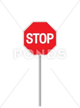 Sign stop Stock Illustration