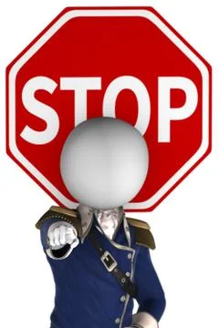 Sign of stop Stock Illustration