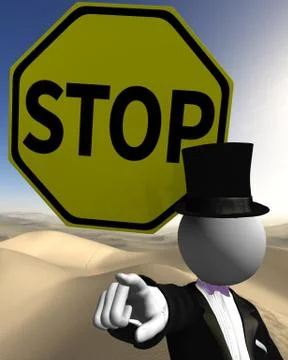Sign of stop Stock Illustration