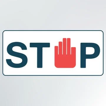 Sign stop. Stock Illustration