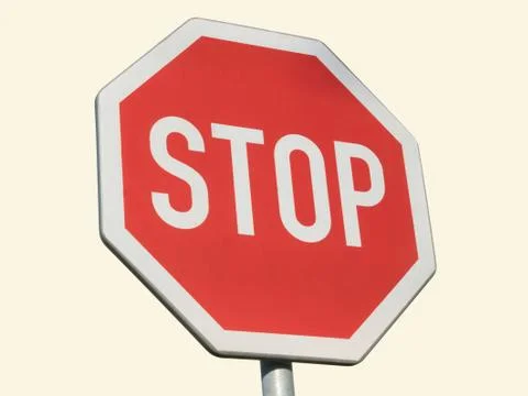 Sign of stop Stock Photos