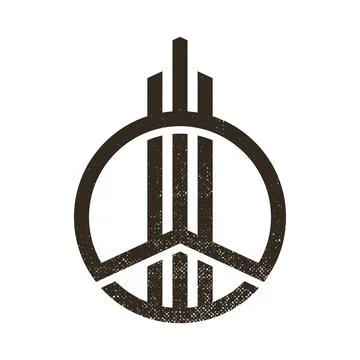 Sign of structure tower or skyscraper Stock-Illustration