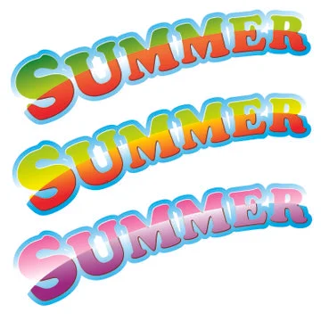 Sign summer Stock Illustration