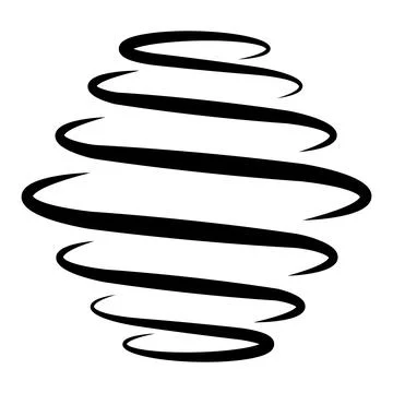 Sign swirl tornado, vector hurricane swirl whirlpool abstract spring Illustrazione stock