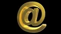 At sign symbol rotate email internet web social network e-mail digital loop 4k 4k or 4k+ Resolution
