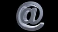 At sign symbol rotate email internet web social network e-mail digital loop 4k 4k or 4k+ Resolution