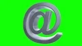 At sign symbol rotate email internet web social network e-mail digital loop 4k 4k or 4k+ Resolution