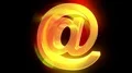 At sign symbol rotate email internet web social network e-mail digital loop 4k 4k or 4k+ Resolution