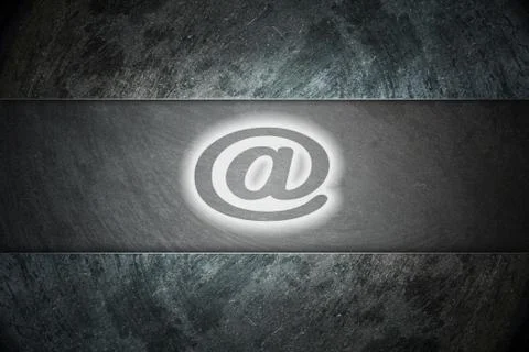 At-sign symbols on background Stock Illustration