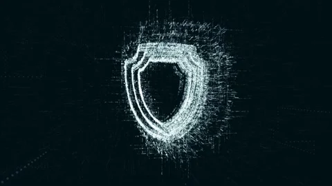 Sign Thought logo, a design consisting of a code of numbers and a symbol Stock Footage 87719196