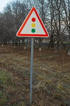 Sign traffic light Stock Photos