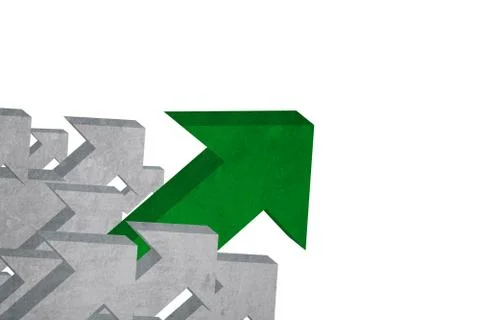 Sign of upward arrow Stock Illustration