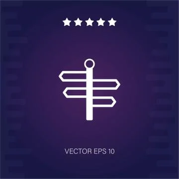 Sign vector icon Stock Illustration