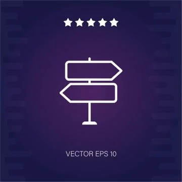 Sign vector icon Stock Illustration