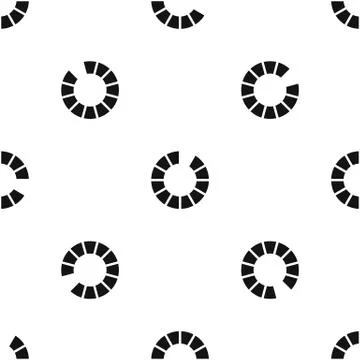 Sign waiting download on internet pattern seamless black Stock Illustration