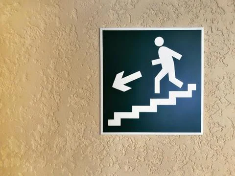 Sign on the wall. Stock Photos