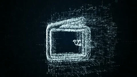 Sign Wallet logo, design consisting of digit code and symbol Stock Footage 87205323