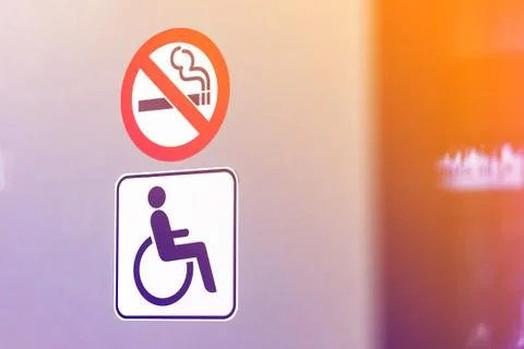 Sign for WC Foto stock