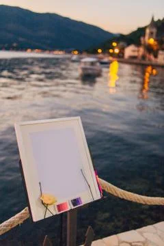 The sign at the wedding Stock Photos