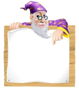 Sign wizard Stock Illustration