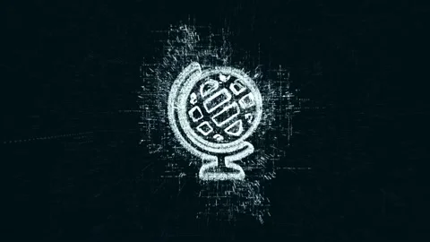 Sign World logo, a design consisting of a code of numbers and a symbol Stock Footage 87297955
