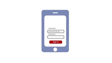 Sign In Your Website Concept Flat Design Animation Stock Footage 255474418