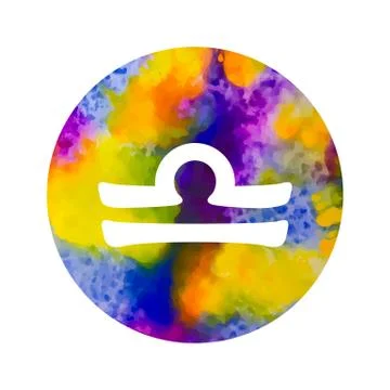 Sign of the zodiac Libra Stock Illustration