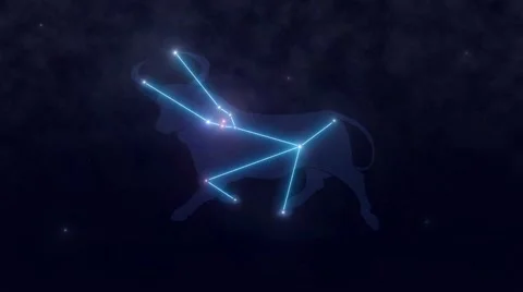 Sign of the zodiac - Taurus Stock Footage 40105808