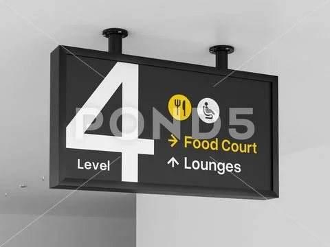 Signage Guide Landscape Mockup Plantilla PSD