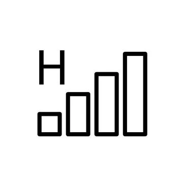 Signal bar icon template Stock Illustration