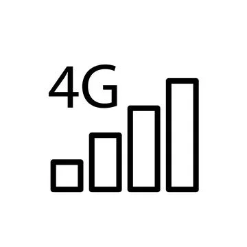 Signal bar icon template Stock Illustration