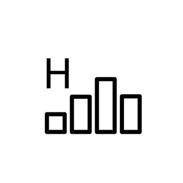 Signal bar icon template Stock Illustration
