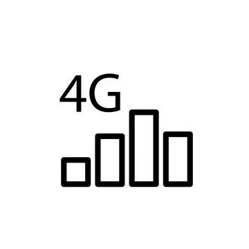 Signal bar icon template Stock Illustration
