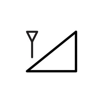 Signal bar icon template Stock Illustration