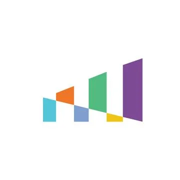Signal bar logo icon vector concept design template Stock Illustration