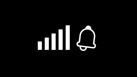Signal Bell Notification Stock Footage 334461838