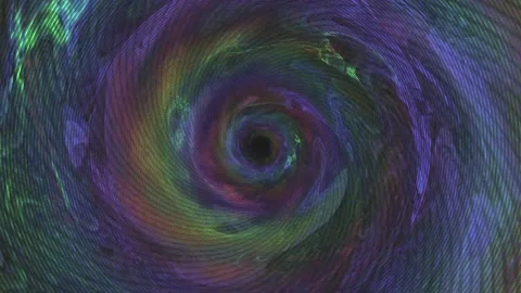 Signal Compression Glitch Loop Landscape Stock Footage 331084475